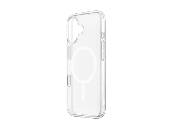 Belkin SheerForce Clear Series - Baksidedeksel for mobiltelefon - MagSafe-samsvar - laget av resirkulerte materialer - blank - for Apple iPhone 17