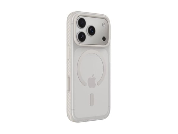 Belkin SheerForce Grip Series - Matkapuhelimen takakuori - MagSafe-yhteensopivuus - valmistettu kierrätysmateriaaleista - hiekka - Apple iPhone 17 ...
