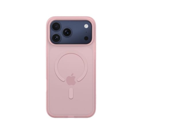 Belkin SheerForce Grip Series - Baksidedeksel for mobiltelefon - MagSafe-samsvar - laget av resirkulerte materialer - rosa - for Apple iPhone 17 Pr...