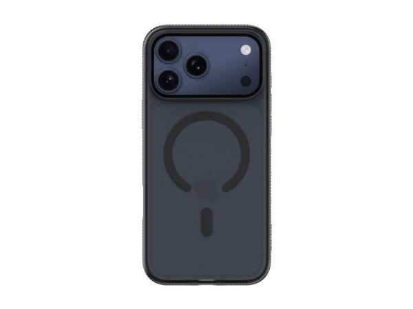 Belkin SheerForce Grip Series - Baksidedeksel for mobiltelefon - MagSafe-samsvar - laget av resirkulerte materialer - svart - for Apple iPhone 17 P...