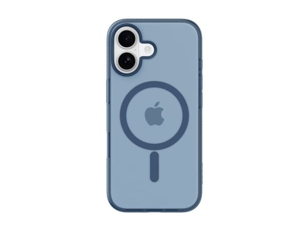 Belkin SheerForce Grip Series - Baksidedeksel for mobiltelefon - MagSafe-samsvar - laget av resirkulerte materialer - marineblå - for Apple iPhone 17