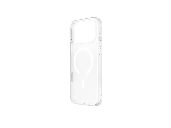 Belkin SheerForce Clear Series - Matkapuhelimen takakuori - MagSafe-yhteensopivuus - valmistettu kierrätysmateriaaleista - kirkas - Apple iPhone 17...