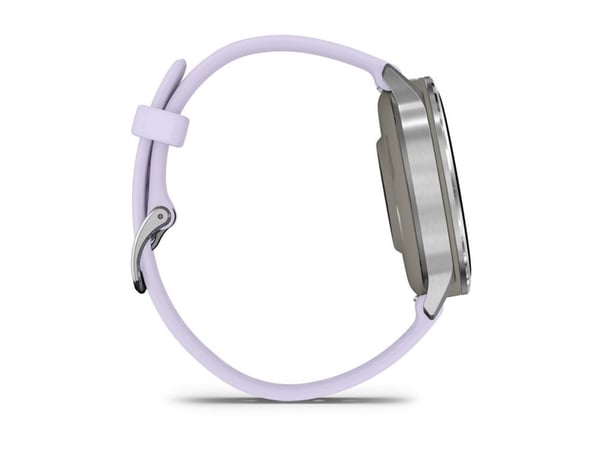 Garmin Venu 4 - 41 mm - sølvfarget - smartklokke med bånd - silikon - periwinkle - håndleddstørrelse: 110-175 mm - display 1.2" - 8 GB - Bluetooth,...