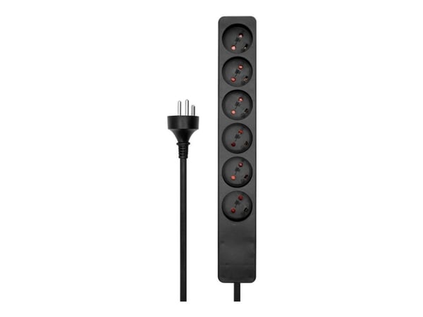 Microconnect MC-GRU0605DKB, 5 m, Sisätila, Tyyppi K, Tyyppi K, Suora, musta