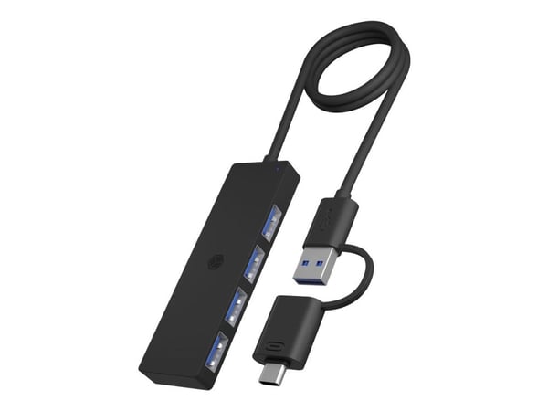 ICY BOX IB-HUB1424-C3 - Hubb - 4 x USB 3.2 Gen 1 - skrivbordsmodell