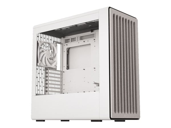 HAVN BF 360 Flow - Mid tower gaming - utvidet ATX (E-ATX) - sidepanel med vindu (herdet glass) - ingen strømforsyning (ATX) - hvit - USB/Audio/Mic