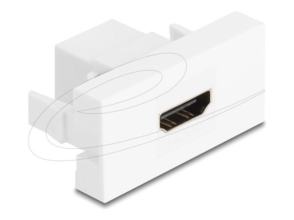 Delock Easy 45 -moduuli HDMI-liitäntä HDMI-liitäntään 4K 60Hz valkoinen (90850)