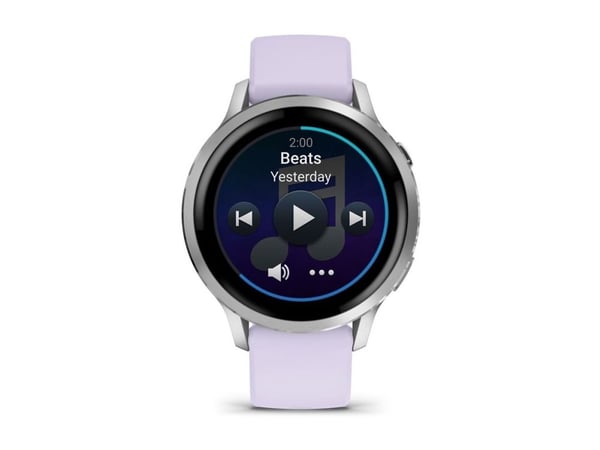 Garmin Venu 4 - 41 mm - sølvfarget - smartklokke med bånd - silikon - periwinkle - håndleddstørrelse: 110-175 mm - display 1.2" - 8 GB - Bluetooth,...