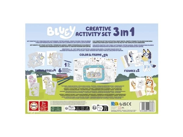 Educa 3-in-1 Bluey luovan toiminnan setti