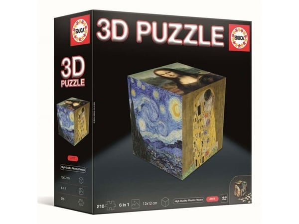Educa 3D-pussel kub konst