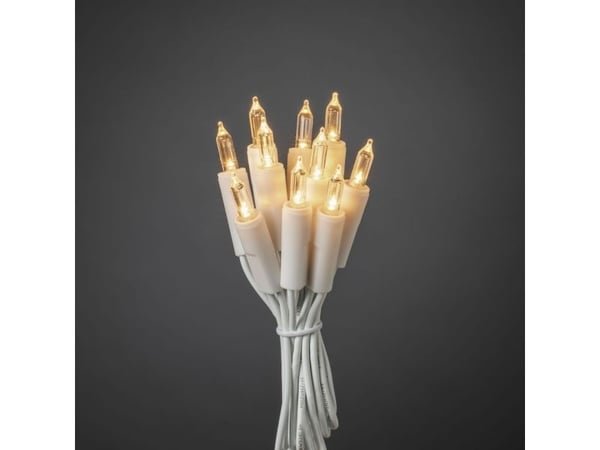 Konstsmide 6301-102, 20 lamper, LED, Varm hvit, Innendørs, Hvit, Plast
