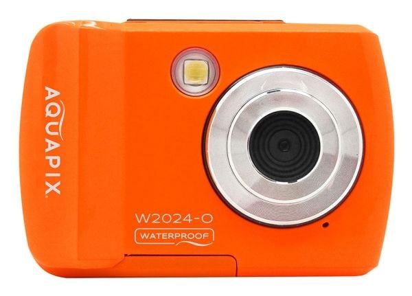 Easypix Aquapix W2024 Splash - Digitalkamera - kompakt - 5.0 MP / 16.0 MP (interpolerat) - 720 p - undervatten upp till 3 m - orange