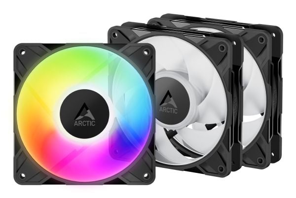 ARCTIC P12 Pro A-RGB - Kabinettvifte - 120 mm - svart (en pakke 3)