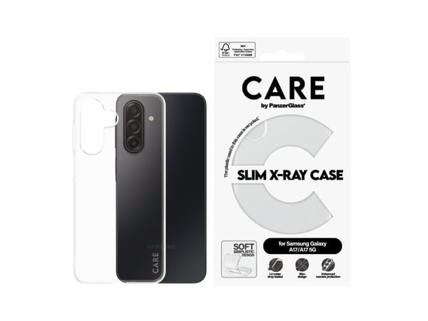 CARE by PanzerGlass X-Ray - Baksidedeksel for mobiltelefon - myk basis - termoplast-polyuretan (TPU) - gjennomsiktig - for Samsung Galaxy A17, A17 5G