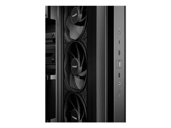 be quiet! Light Base 500 - Midi-tårn - ATX - sidepanel med vindu (glass) - ingen strømforsyning (ATX / PS/2) - svart - USB/lyd