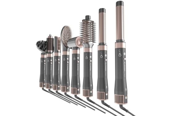 GA.MA Multistyler UniQ Vibrance, Multistyler, Airflow, Grå, Rosa, Turmalin, 1,8 m, 1500 W
