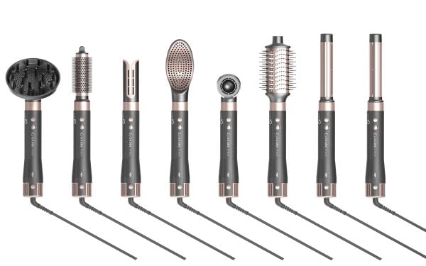 GA.MA Multistyler UniQ Vibrance, Multistyler, Airflow, Grå, Rosa, Turmalin, 1,8 m, 1500 W