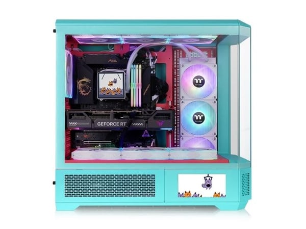 Thermaltake CA-11H-00FLWN-00, Full Tower, PC, Mynte, ATX, EATX, Micro ATX, Mini-ITX, SPCC, Herdet glass, Multi