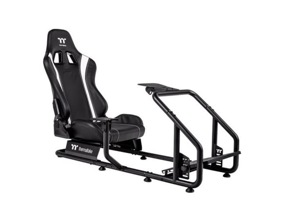 Thermaltake GSC-R30-CPASBB-01, Stol til konsollgaming, 100 kg, Flatt sete, Hård ryggstø, Billøp, Sort Thermaltake GSC-R30-CPASBB-01, Stol til konsollgaming, 100 kg, Flatt sete, Hård ryggstø, Billøp, Sort
