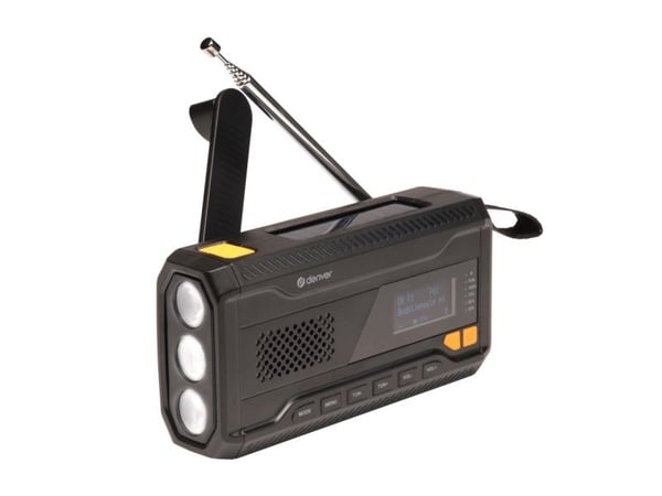 Denver SCD-2033, Bærbar, DAB+, FM, Micro-USB A, USB Type-C, Sort, Lithium Polymer (LiPo), 2000 mAh