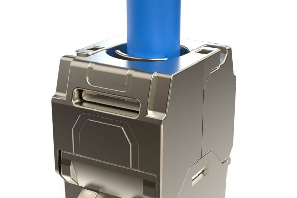 DIGITUS - Modulinnlegg - compact, tool-free - CAT 6a - skjermet - RJ-45 (en pakke 12)