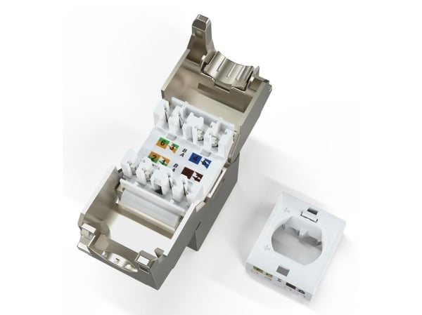 DIGITUS - Modulinnlegg - compact, tool-free - CAT 6a - skjermet - RJ-45 (en pakke 24)