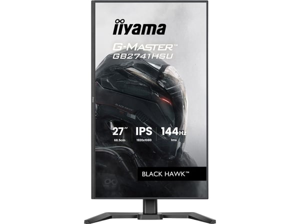 iiyama G-MASTER Black Hawk GB2741HSU-B1 - LED-skjerm - gaming - 27" - 1920 x 1080 Full HD (1080p) @ 144 Hz - IPS - 350 cd/m² - 1500:1 - 1 ms - HDMI...