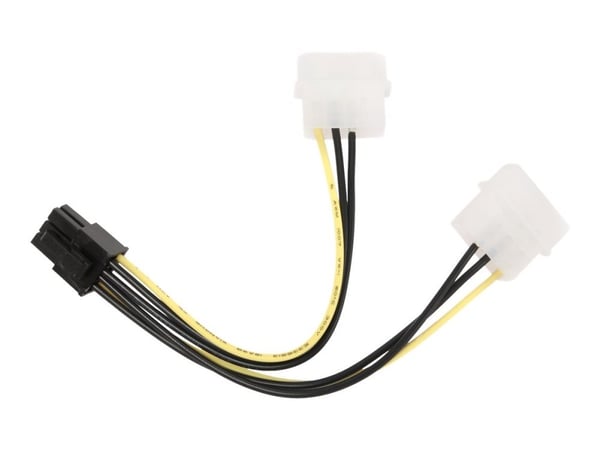 Gembird CC-PSU-6 - Strømadapter - 3 pin internstr (hann) til 6-pins PCIe-strøm (hann)
