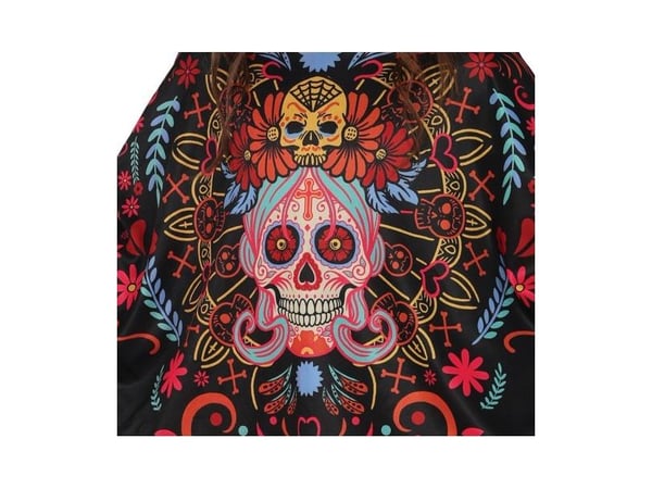Day of the Dead poncho, barn