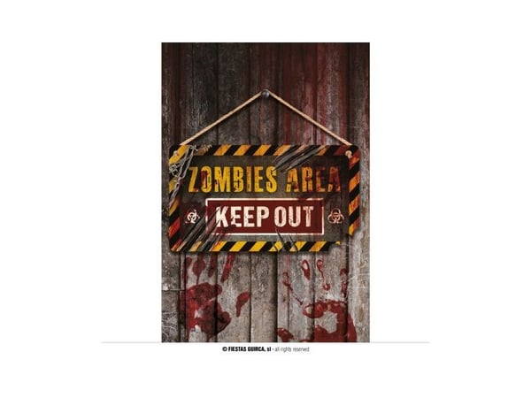 Zombie Keep Out skilt