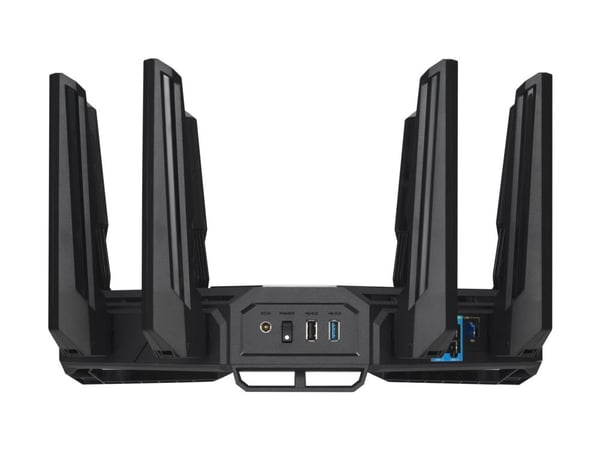 ASUS ROG Rapture GT-BE98 Quad-band WiFi 7 802.11be Gaming Router tukee uutta 320MHz kaistanleveyttä