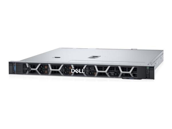 Dell PowerEdge R360 - Server - rackmonterbar 1U - 1-veis - 1 x Xeon 6357P / inntil 5.4 GHz - RAM 32 GB - SAS - hot-swap 2.5" brønn(er) - SSD 2 x 48...