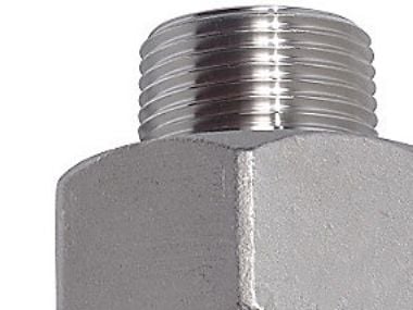 3/8 x 1/8'' Spidsmuffe m/n - Støbt AISI316