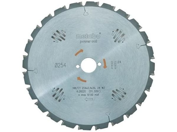 Metabo ?628228000, Puu, 30,5 cm, 3 cm, 1,8 mm, 6100 RPM, 2,4 mm