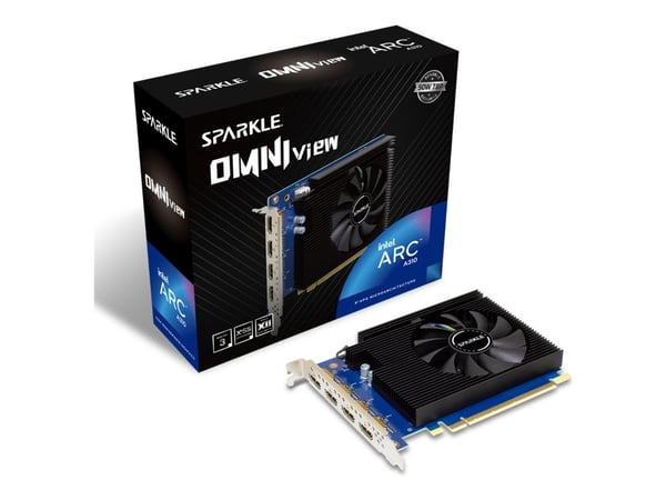 SPARKLE Intel Arc A310 OMNI View - Grafikkort - Arc A310 - 4 GB GDDR6 - PCIe 4.0 x8 - 4 x HDMI