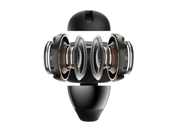 SHOKZ OpenDots ONE - True wireless-hodetelefoner med mikrofon - åpent øre - clip-on - Bluetooth - svart