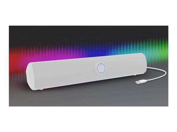 Genesis Helium 312BT - Høyttalersystem - for PC - 2.0-kanal - trådløs - Bluetooth - 10 watt - hvit