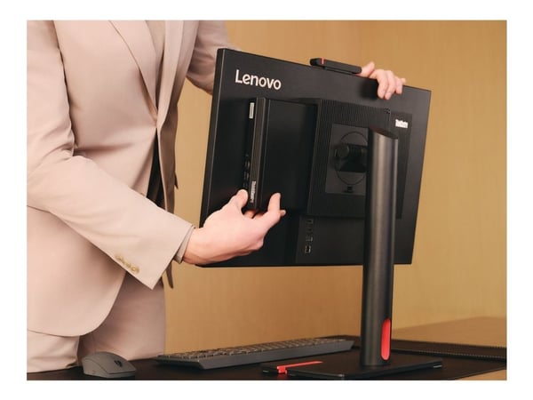 Lenovo ThinkCentre M75q Gen 5 12RQ - Tiny Ryzen 7 Pro 8700GE / inntil 5.1 GHz - RAM 32 GB - SSD 1 TB - TCG Opal Encryption 2, NVMe - Radeon 780M - ...