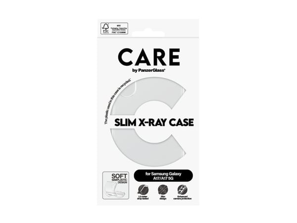 CARE by PanzerGlass X-Ray - Baksidedeksel for mobiltelefon - myk basis - termoplast-polyuretan (TPU) - gjennomsiktig - for Samsung Galaxy A17, A17 5G
