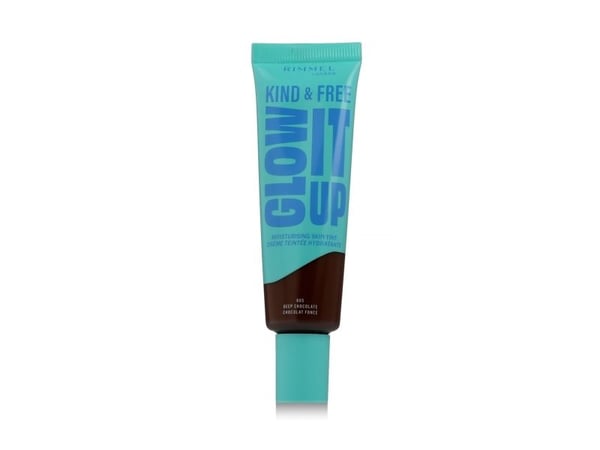 Rimmel London Kind & Free Glow It Up fuktighetsgivende hudfarge (605 Deep Chocolate) 30 ml