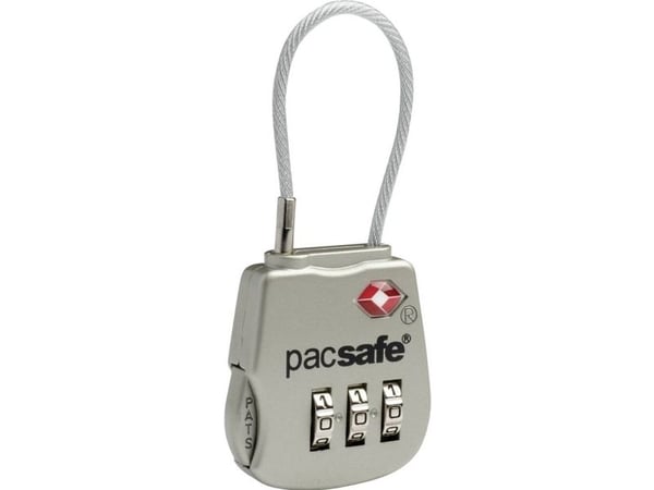 Pacsafe Prosafe 800, Hengelås til koffert, Zink, Sølv, 33 mm, 10 mm, 80 mm