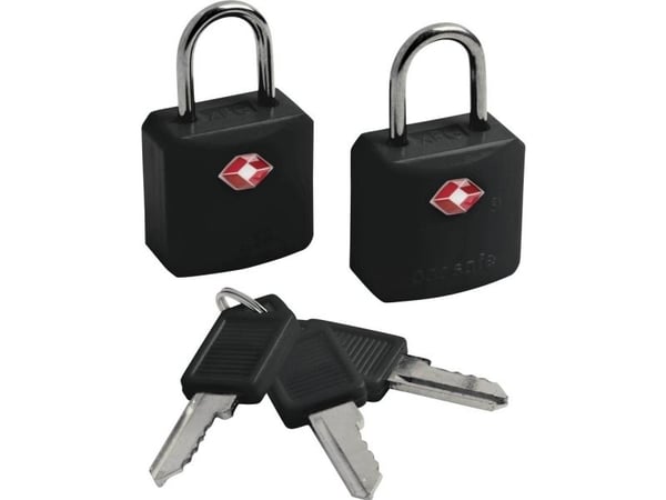 Pacsafe Prosafe 620, Matkatavaralukko, Messinki, Muovi, Musta, 25 mm, 10 mm, 42 mm