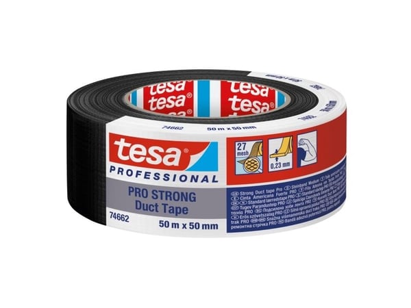 Kangasteippi Tesa 74662, 50 mm x 50 m, musta Kangasteippi Tesa 74662, 50 mm x 50 m, musta