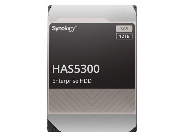 Synology HAS5300 - Hårddisk - 12 TB - inbyggd - 3.5" - SAS 12Gb/s - 7200 rpm - buffert: 256 MB - för Synology SA3200D, SA3400, SA3600; High Density...