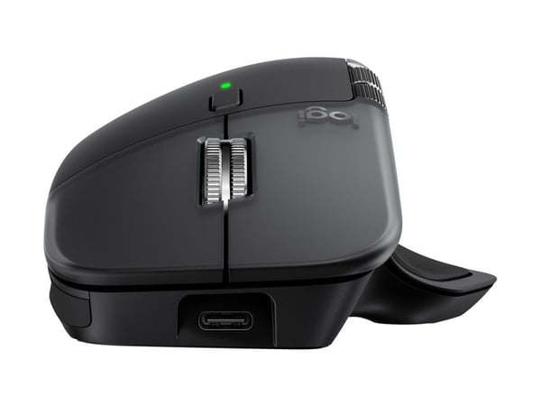 Logitech MX Master 4 for Mac, Oikeakätinen, Laser, Bluetooth, 8000 DPI, Hopea
