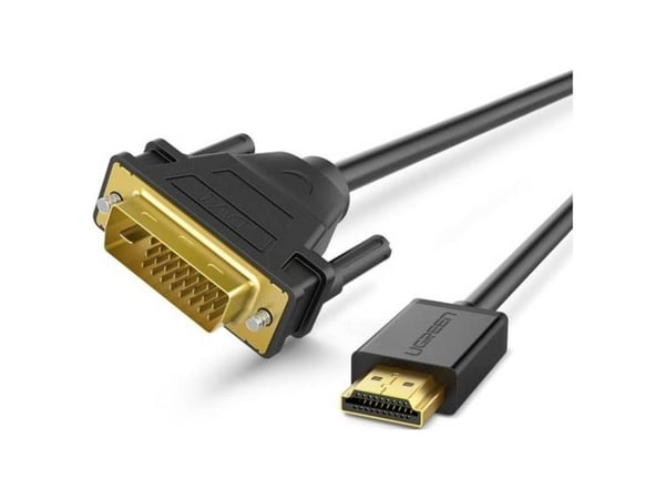 Ugreen 30116, 1 m, DVI, HDMI, Hankjønn, Hankjønn, Rett