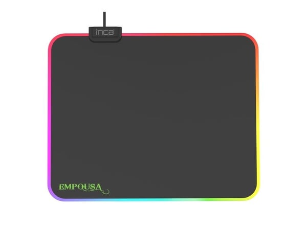Inca IMP-024, musta, Yksivärinen, Pelihiirimatto