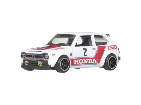 Hot Wheels 73 Honda Civic Custom, Biltransport, 3 år, Metall, Hvit