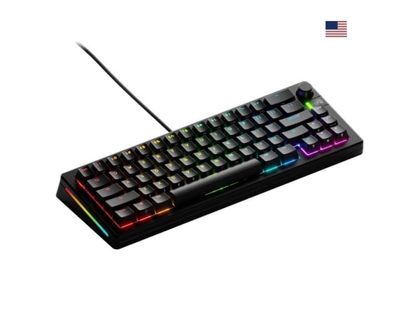 Glorious Gaming GMMK 3 65% Prebuilt, Koblet med ledninger (ikke trådløs), USB, Mekanisk nøkkelbryter, QWERTY, RGB LED, Svart