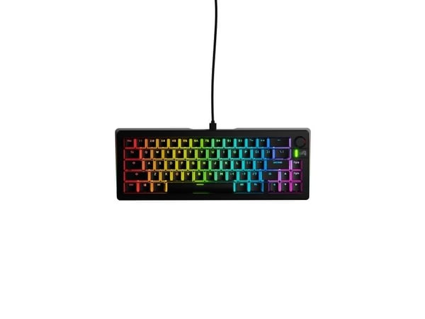 Glorious Gaming GMMK 3 65% Prebuilt, Koblet med ledninger (ikke trådløs), USB, Mekanisk nøkkelbryter, QWERTY, RGB LED, Svart